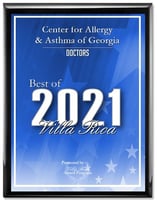 Center for Allergy & Asthma of Georgia Doctors Best of 2021 Villa Rica, Presented by Villa Rica Award Program